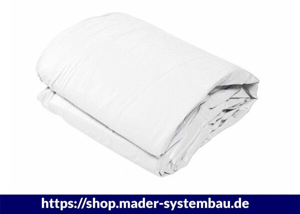 OKU Poolfolie rechteck 5,00 x 3,00 x 1,5 m weiß mit Keilbiese P3  Folienstärke 0,80 mm