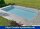 OKU Poolfolie rechteck 8,00 x 4,00 x 1,5 m grau mit Keilbiese P3  Folienstärke 0,80 mm