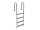 OKU OKU Einstiegsleiter 4-stufig Edelstahl V2A, enges Modell Holm Ø 42 mm Holme und Stufen aus Edelstahl