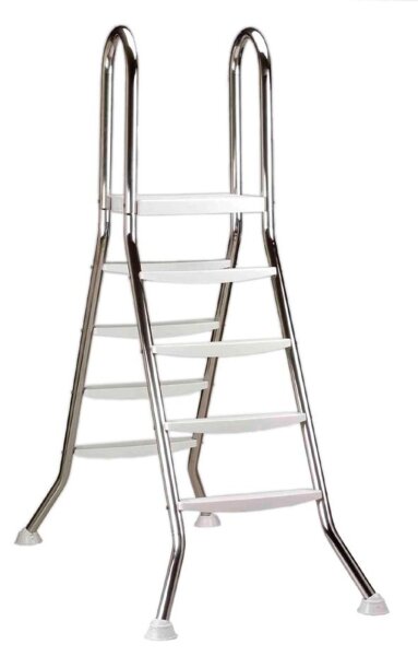 OKU OKU Hochbeckenleiter 5/5-stufig V2A, für Beckenhöhe 1,50 / 1,50 m