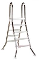 OKU OKU Hochbeckenleiter 5/5-stufig V2A, für Beckenhöhe 1,50 / 1,50 m