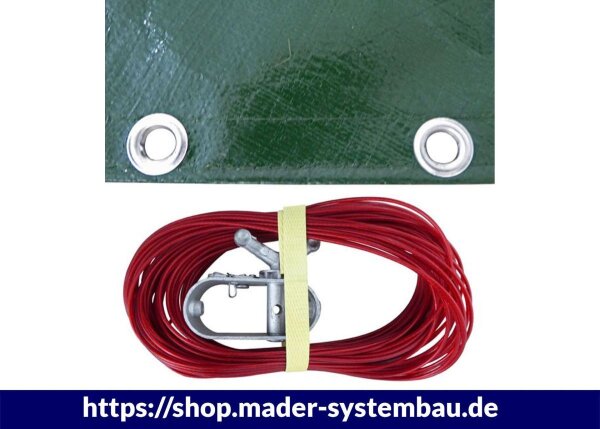 OKU Winterabdeckplanen für Becken Oval 9,00 m x 5,00m Abdeckungsmaß Oval 10,00 m x 6,00m