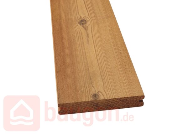 Diele Thermo-Kiefer mit Nut, gebürstet 26 × 140 × 3000 mm