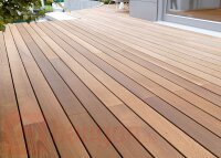 Diele Thermo-Esche mit Nut, gebürstet 20 × 115 × 1850 mm