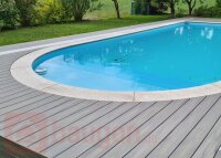 Diele WPC 140 grau 21 × 140 × 4000 mm