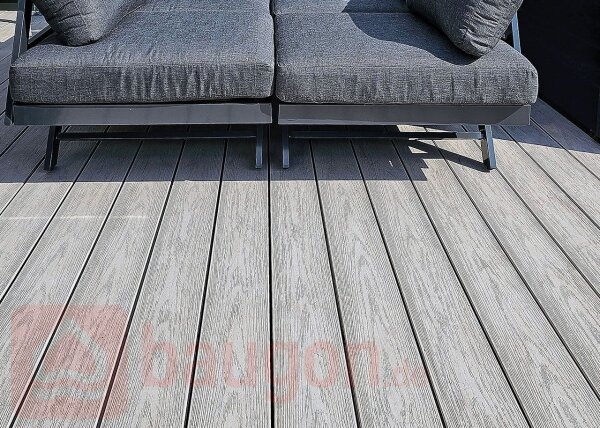 Diele WPC Piazza Pro grau 25 × 140 × 5000 mm