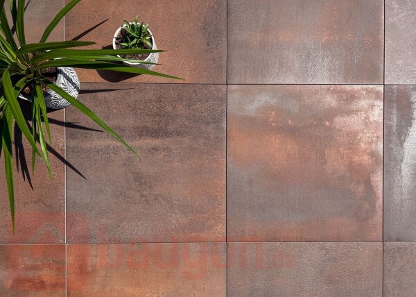 Keramikplatte Blaze corten595 × 595 × 20 mm