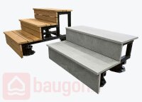 Karle & Rubner VARIO - Systemtreppe; 3-stufig; Dielen