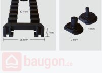 Karle & Rubner Systemleisten-Bolzen 7 mm; 200 Stück
