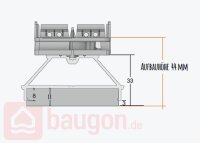 Karle & Rubner QLICK Alu-UK 155; 68 × 41 × 1932 mm für 12 Dielen