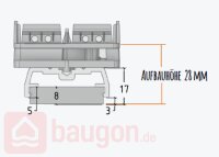Karle & Rubner QLICK Alu-UK Light 140; 50 × 28...