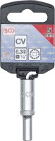 Steckschlüssel-Einsatz Gear Lock, tief | Antrieb Innenvierkant 6,3 mm (1/4") | SW 5 mm