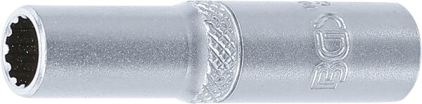 Steckschlüssel-Einsatz Gear Lock, tief | Antrieb Innenvierkant 6,3 mm (1/4") | SW 7 mm