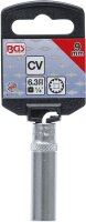 Steckschlüssel-Einsatz Gear Lock, tief | Antrieb Innenvierkant 6,3 mm (1/4") | SW 9 mm