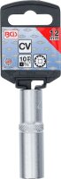 Steckschlüssel-Einsatz Gear Lock, tief | Antrieb Innenvierkant 10 mm (3/8") | SW 12 mm