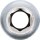 Steckschlüssel-Einsatz Sechskant, tief | Antrieb Innenvierkant 12,5 mm (1/2") | SW 10 mm