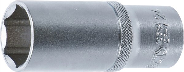 Steckschlüssel-Einsatz Sechskant, tief | Antrieb Innenvierkant 12,5 mm (1/2") | SW 24 mm