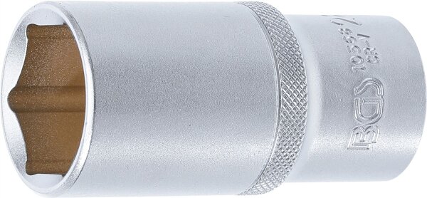 Steckschlüssel-Einsatz Sechskant, tief | Antrieb Innenvierkant 12,5 mm (1/2") | SW 28 mm