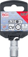 Steckschlüssel-Einsatz Sechskant | Antrieb Innenvierkant 6,3 mm (1/4") | SW 3/8"