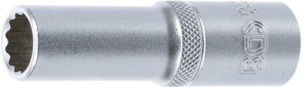 Steckschlüssel-Einsatz Zwölfkant, tief | Antrieb Innenvierkant 12,5 mm (1/2") | SW 13 mm
