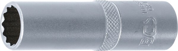 Steckschlüssel-Einsatz Zwölfkant, tief | Antrieb Innenvierkant 12,5 mm (1/2") | SW 15 mm