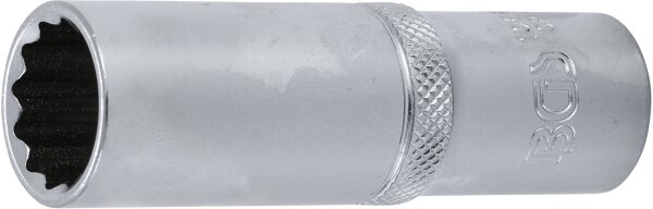 Steckschlüssel-Einsatz Zwölfkant, tief | Antrieb Innenvierkant 12,5 mm (1/2") | SW 17 mm