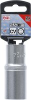 Steckschlüssel-Einsatz Zwölfkant, tief | Antrieb Innenvierkant 12,5 mm (1/2") | SW 24 mm