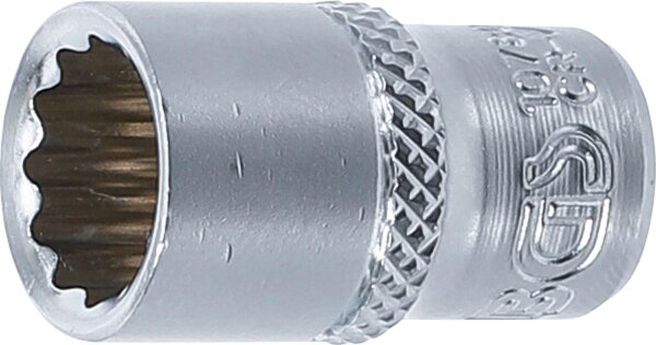 Steckschlüssel-Einsatz Zwölfkant | Antrieb Innenvierkant 6,3 mm (1/4") | SW 10 mm