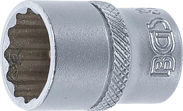Steckschlüssel-Einsatz Zwölfkant | Antrieb Innenvierkant 6,3 mm (1/4") | SW 13 mm