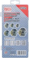 Hutmuttern-Sortiment | 150-tlg.