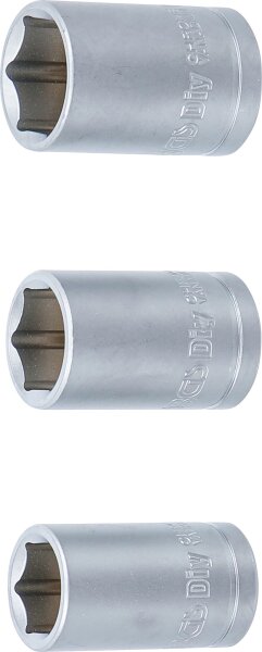 Steckschlüsseleinsatz-Satz | Antrieb 12,5 mm (1/2") | SW 15 - 17 - 19 mm | 3-tlg.
