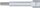 Bit-Einsatz | Antrieb Innenvierkant 12,5 mm (1/2") | Innensechskant 8 mm