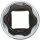 Steckschlüssel-Einsatz Super Lock, tief | Antrieb Innenvierkant 10 mm (3/8") | SW 16 mm