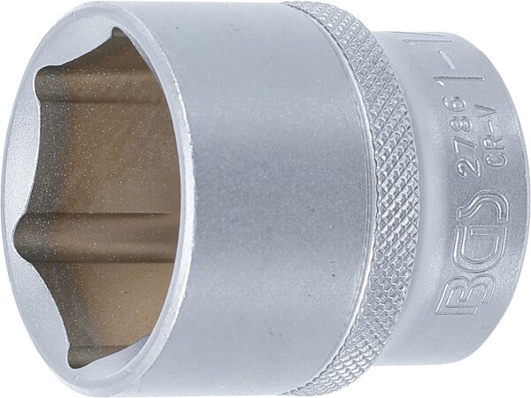 Steckschlüssel-Einsatz Sechskant | Antrieb Innenvierkant 12,5 mm (1/2") | SW 1.1/4"