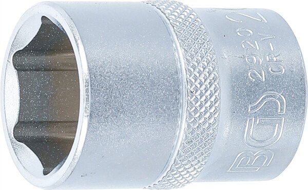 Steckschlüssel-Einsatz Sechskant | Antrieb Innenvierkant 12,5 mm (1/2") | SW 20 mm