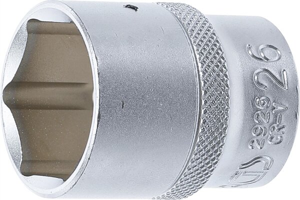 Steckschlüssel-Einsatz Sechskant | Antrieb Innenvierkant 12,5 mm (1/2") | SW 26 mm