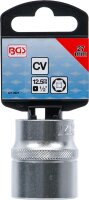 Steckschlüssel-Einsatz Sechskant | Antrieb Innenvierkant 12,5 mm (1/2") | SW 27 mm