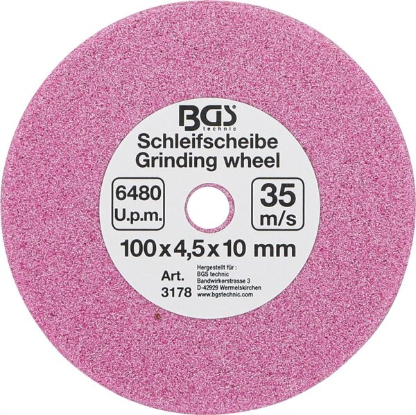 Schleifscheibe | für Art. 3180 | Ø 100 x 4,5 x 10 mm