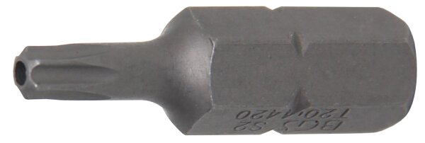 Bit | Länge 30 mm | Antrieb Außensechskant 8 mm (5/16") | T-Profil (für Torx) mit Bohrung T20