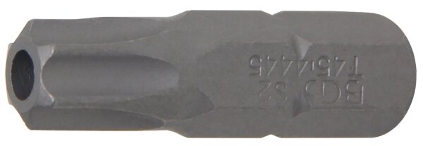 Bit | Länge 30 mm | Antrieb Außensechskant 8 mm (5/16") | T-Profil (für Torx) mit Bohrung T45