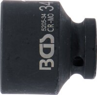 Kraft-Steckschlüssel-Einsatz Sechskant | Antrieb Innenvierkant 12,5 mm (1/2") | SW 34 mm