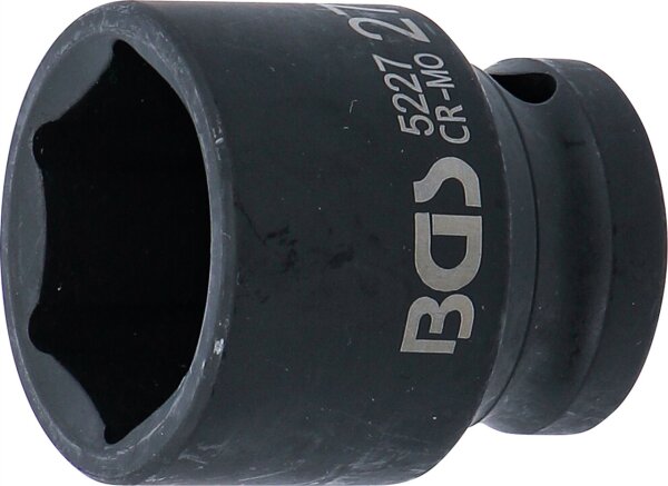 Kraft-Steckschlüssel-Einsatz Sechskant | Antrieb Innenvierkant 12,5 mm (1/2") | SW 27 mm