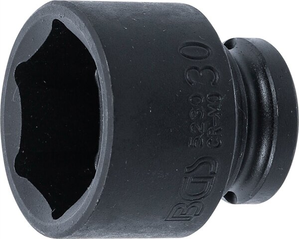 Kraft-Steckschlüssel-Einsatz Sechskant | Antrieb Innenvierkant 12,5 mm (1/2") | SW 30 mm