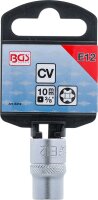 Steckschlüssel-Einsatz E-Profil | Antrieb Innenvierkant 10 mm (3/8") | SW E12