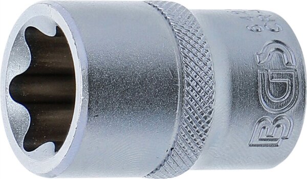 Steckschlüssel-Einsatz E-Profil | Antrieb Innenvierkant 12,5 mm (1/2") | SW E22