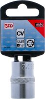 Steckschlüssel-Einsatz E-Profil | Antrieb Innenvierkant 12,5 mm (1/2") | SW E22