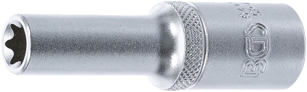 Steckschlüssel-Einsatz E-Profil, tief | Antrieb Innenvierkant 12,5 mm (1/2") | SW E12