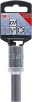 Steckschlüssel-Einsatz E-Profil, tief | Antrieb Innenvierkant 12,5 mm (1/2") | SW E12