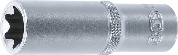 Steckschlüssel-Einsatz E-Profil, tief | Antrieb Innenvierkant 12,5 mm (1/2") | SW E20