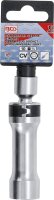 Zündkerzen-Gelenkeinsatz Zwölfkant mit Haltefeder | Antrieb Innenvierkant 10 mm (3/8") | SW 18 mm